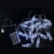 Гірлянда-прищіпки для фото з живленням від батарей та USB біла (3 метри) - зображення 2
