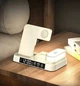 Бездротова 3в1 станція швидкої зарядки, версія для Apple Watch, з будильником, нічником, біла "G" (75839039) - зображення 2
