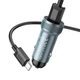 Автомобільний зарядний пристрій HOCO Z49A Level single port QC3.0 18W (Type-C) Metal Gray - изображение 4