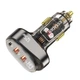 Автомобільний зарядний пристрій Essager 125w Transparrent Digital Display Car Charger brown (ECC2AC-FM12-Z) (ECC2AC-FM12-Z) - изображение 2
