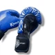 Боксерские перчатки LEV SPORT ТОП 10 oz кожа сине-черные - изображение 6