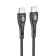 Кабель BOROFONE BX98 Type-C to Type-C Superior 60W charging data cable Black (6941991104497) - зображення 1