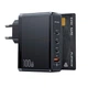Мережевий зарядний пристрій Usams US-CC163 T50 100W 4 Ports ACCC GaN Fast Charger (EU) Black (CC163TC01) - изображение 3