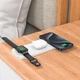 Зарядка беспроводная Qi 3in1 Wireless Charger Hoco CQ5 |22.5W Док-станция для iPhone + iWatch + наушники White - изображение 2