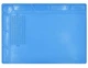 Коврик для пайки и ремонта силиконовый термостойкий 350*250. Blue - изображение 1