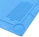 Коврик для пайки и ремонта силиконовый термостойкий 350*250. Blue - изображение 5