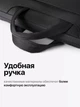 Стильная сумка для ноутбука BUBM 14" черная текстиль - изображение 4