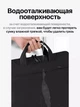 Стильная сумка для ноутбука BUBM 14" черная текстиль - изображение 8