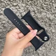 Ремешок силиконовый на смарт часы для Apple Watch 42/44/45 мм черный - изображение 3