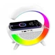 Настольная лампа с беспроводной зарядкой G-Smart BT-3401 Ночник лампа Bluetooth колонкой 15W - изображение 4