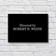 Деревянный постер «Directed by Robert B. Weide» 210х297 мм - изображение 1