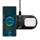 Зарядка Qi Baseus Digital LED Display 2in1 Wireless Charger Universal version |20W| Колір Black - зображення 5