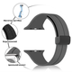 Силиконовый ремешок Fruct Magnetic Buckle для Apple Watch 42/44/45/46/49 mm Магнитная застежка Grey - изображение 2