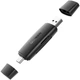 Адаптер устройство чтения SD карт памяти USB кардридер Ugreen USB 3.0 OTG для SD Micro SD SDHC Black (YM1146) - изображение 1