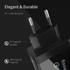 СЗУ Essager Fangbo QC3.0 3U (QC+Dual 2.4A) Charging Head black (ECTQC3-FBB01 - зображення 1