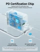 Мережевий зарядний пристрій Vention 1-port USB-C Wall Charger(20W) EU-Plug Black (FADB0-EU) (FADB0-EU) - изображение 4