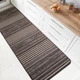 Прорезиненный Безворсовый Коврик на Кухню Kitchen 1924691 Коричневый 67х120 см - изображение 1