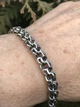 Браслет серебряный мужской Круглый Бисмарк 701тч, 20.5 размер - изображение 1