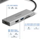 USB-хаб Essager Fanghe 5 in1 USB-C port HDMI 1.4, USB 2.0, USB 3.0, SD, TF Grey (EHBC05-FH0G-P) - изображение 7