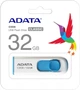Флеш накопитель A-Data C008 32 ГБ USB 2.0 белый с голубым - изображение 5