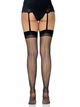 Чулки под пояс со швом сзади Leg Avenue Sheer backseam stockings One Size Черные - изображение 8