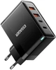 Зарядное устройство Essager Grace 100W GaN 4 Ports Travel Charger 2 Type-C + 2 Type-A Black (ECT2CA-QYB01-Z) - изображение 3