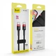 Кабель зарядки Avantis AC-48сс Cool Type-C to Type-C (PD40W) (5А) (1M) для швидкого заряджання та синхронізації для смартфонів, планшетів, плеєрів, фотоапаратів Чорний-Червоний - изображение 2