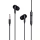 Навушники Deepbass DS-300 1.2М 3.5 mm Дротові вакуумна гарнітура для телефону для плеєра з мікрофоном з кнопками для регуляції гучності Чорний - зображення 1
