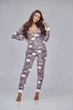 Тепла жіноча піжама з карманом на попі та капюшоном SweetJama Frozy Meow S - зображення 4