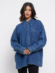 Сорочка джинсова оверсайз жіноча Levi's Benson A17830000 L Синя (5401039183095) - зображення 1