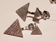 Серебряные серьги-джекеты с фианитами. 902-00981 - изображение 4