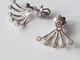 Серебряные серьги-джекеты с фианитами. 902-00982 - изображение 1