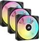 Zestaw wentylatorów Corsair iCUE Link QX120 RGB PWM PC Fans Starter Kit with iCUE Link System Hub (CO-9051002-WW) - obraz 2