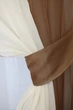 Кухонный комплект VR-Textil № 038к шторки и тюль коричневый с бежевым и белым 280х170 см (50-057) - изображение 3
