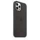 Чехол силиконовый Nskins Premium (AAA) Silicone Case with MagSafe для Apple iPhone 12 Pro Max (6.7") Black - изображение 2