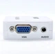Конвертер для передачі відео та аудіо сигналу / Mini VGA2HDMI / HD video Converter / Білий - зображення 2