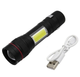 Ручной фонарик BL-520-T6 / mirco USB / Черный - изображение 1