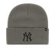 Шапка 47 Brand Mlb New York Yankees Haymaker (B-HYMKR17ACE-DYA) темно-сірий - зображення 3