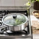 Кришка на сковороду IKEA КЛОКРЕН Скло, 25 см 004.590.22 - зображення 7