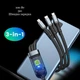 Кабель 1,2 м 3в1 Lightning / microUSB / Type-C для швидкої зарядки, 100 Вт, сіро-чорний (76064407) - зображення 4