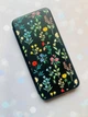 Чохол-книжка чорний з малюнком на Samsung Galaxy A07 (A075) Квітковий фон (принт 269) - зображення 2