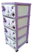 Комод пластиковий 4 ящики з малюнком Эйфилева вежа (Elif Plastik) - зображення 2