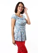 Топ жіночий S.Famous Shop 40 Блакитний (PVM-6168-Blue) - изображение 3
