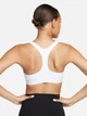 Спортивный топ для фитнеса женский Nike W Nk Swsh Lgt Spt Bra DX6817-100 XL Белый/Черный (0196608848165) - изображение 2