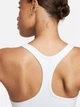 Спортивный топ для фитнеса женский Nike W Nk Swsh Lgt Spt Bra DX6817-100 XL Белый/Черный (0196608848165) - изображение 5