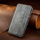 Шкіряний чохол-книжка GETMAN Cubic (PU) для Samsung Galaxy S21 FE Сірий - изображение 5