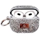 Противоударный TPU чехол Bling World Rock Diamond для наушников AirPods Pro / Airpods Pro 2 Серебряный - изображение 2