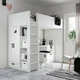Ліжко-горище IKEA СМОСТАД, білий білий, з письмовим столом з 4 ящиками, 90x200 см, 994.288.66 - зображення 5