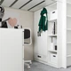 Ліжко-горище IKEA СМОСТАД, білий білий, з письмовим столом з 4 ящиками, 90x200 см, 994.288.66 - зображення 7