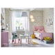 Раздвижная кровать с реечным дном IKEA БУСУНГЕ, светло-розовый, 80x200 см, 902.290.17 - изображение 6
